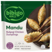 Bibigo Dumplings, Bulgogi Chicken, Mandu, 24 Ounce