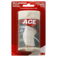 ACE Elastic Bandage, Self-Adhering, 4 Inch Width, 1 Each