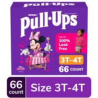 Pull-Ups 3T-4T (32-40 lbs) Disney Junior Minnie Training Pants, 66 Each