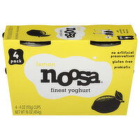 Noosa Finest Yoghurt, Lemon, 4 Pack, 4 Each