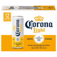 Corona Light Beer, 12 Each