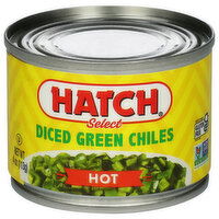 Hatch Select Green Chiles, Diced, Hot, 4 Ounce