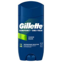 Gillette Comfort + Dri-Tech Antiperspirant Protection, Clean Rush, 3.4 Ounce