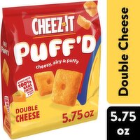 Cheez-It Puff'd Cheesy Baked Snacks, Double Cheese, 5.75 Ounce