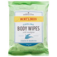 Burt's Bees Body Wipes, Cooling, with Eucalyptus, 30 Each