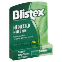 Blistex Lip Protectant/Sunscreen, Medicated, Mint Balm, SPF 15, 0.15 Ounce