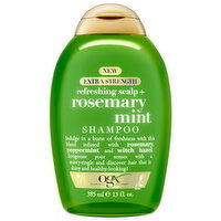 Ogx Shampoo, Rosemary Mint, Refreshing Scalp +, Extra Strength, 13 Fluid ounce