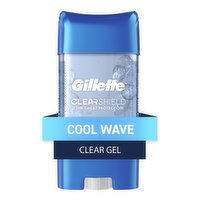 Gillette Antiperspirant and Deodorant for Men, Clear Gel, Cool Wave, 3.8oz, 3.8 Ounce