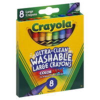 Crayola Crayons, Ultra-Clean Washable, ColorMax, Large, 8 Each