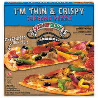 Screamin' Sicilian Pizza Co. Pizza, Supreme, I'm Thin & Crispy, 20.55 Ounce