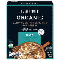 Better Oats Organic Quick Cooking Multigrain Bare Hot Cereal with Flax Seeds, 8 Each