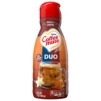 Coffee-Mate Coffee Creamer, Vanilla + Caramel, Duo, 32 Fluid ounce