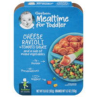 Gerber Mealtime for Toddler Ravioli, Cheese, Toddler (12+ Months), 6.6 Ounce