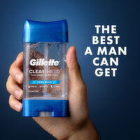 Gillette Gillette Clear Gel Antiperspirant and Deodorant for Men Cool Wave Scent Twin Pack - 2 of 3.8oz, 3.8 Ounce