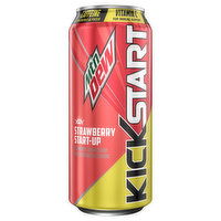 Mtn Dew KickStart Mtn Dew Kickstart Sparkling Juice Beverage Energizing Strawberry Lemonade 16 Fl Oz, 1 Each