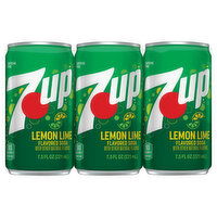 7-UP Soda, Lemon Lime Flavored, 6 Each