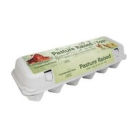 Contented Hen Pasture Fed Eggs, Brown, Large, 12 Each