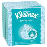 Kleenex Cooling Lotion Tissues, Unscented, 2-Ply, 45 Each