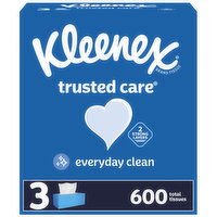 Kleenex Trusted Care Tissues, 2-Ply, 3 Each