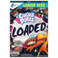 Cocoa Puffs Loaded Cereal, Large Size, 13 Ounce