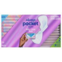 Always Pads, Flexi-Wings, Heavy Flow, Pocket, Unscented, Size 2, Full Size, 20 Each