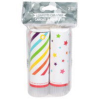 Creative Converting Confetti Cannons, 2 Pack, 2 Each