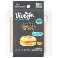 Violife Cheddar Slices Cheese Alternative, 10 Each
