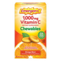 Emergen-C Vitamin C, Orange Blast, 1,000 mg, Chewables, 40 Each