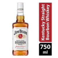Jim Beam Bourbon Whiskey, 750 Millilitre