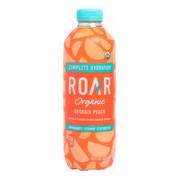 Roar Complete Hydration Vitamin Enhanced Beverage, Organic, Georgia Peach, 18 Fluid ounce