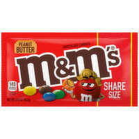 M&M'S M&M'S Peanut Butter Milk Chocolate Candy, Share Size, 2.83 oz Bag, 2.83 Ounce