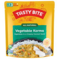 Tasty Bite Vegetable Korma, All Natural, Indian, Medium, 10 Ounce