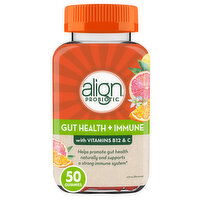 Align Energy & Immune Align Gut Health & Immunity Probiotic, Digestive Support, 50 Gummies, 50 Each