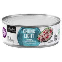 Essential Everyday Tuna in Vegetable Oil, Chunk Light, 5 Ounce