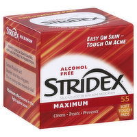 Stridex Acne Medication, Maximum, Soft Touch Pads, 55 Each