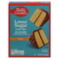 Betty Crocker Cake Mix, Yellow, Lower Sugar, 14 Ounce