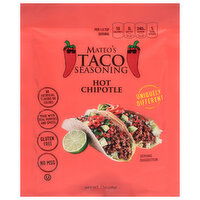 Mateo's Taco Seasoning, Chipotle, Hot, 1 Ounce