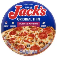 Jack's Pizza, Original Thin, Sausage & Pepperoni, 15 Ounce