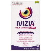 Similasan Ivizia Wipes, Eyelid Cleansing, 20 Each