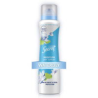 Secret Weightless Dry Spray Antiperspirant Deodorant, Waterlily and Argan Oil, 4.1oz., 4.1 Ounce