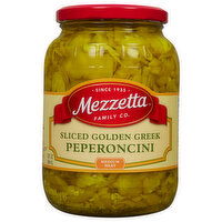 Mezzetta Peperoncini, Golden Greek, Medium Heat, Sliced, 32 Fluid ounce