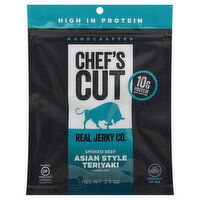 Chef's Cut Real Jerky Co. Jerky, Smoked Beef, Asian Style Teriyaki, 2.5 Ounce