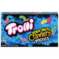 Trolli Gummy Candy, Sour Brite, Crawlers, Minis, 3.5 Ounce