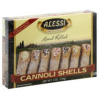 Alessi Cannoli Shells, Sicilian Style, 4 Ounce