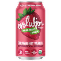 Evolution Fresh Functional Soda, Strawberry Vanilla, 12 Fluid ounce