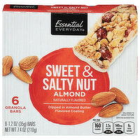 Essential Everyday Granola Bars, Almond, Sweet & Salty Nut, 6 Each