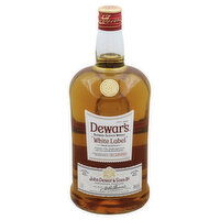 Dewars White Label Whisky, Scotch, Blended, 1.75 Litre