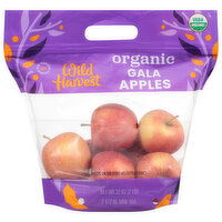 Wild Harvest Apples, Organic, Gala, 32 Ounce