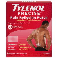 Tylenol Precise Maximum Strength Unscented Pain Relieving Patch, 4 Each