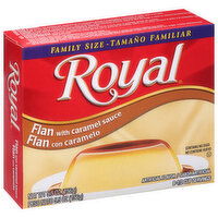 Royal Flan, with Caramel Sauce, Family Size, 5.5 Ounce
